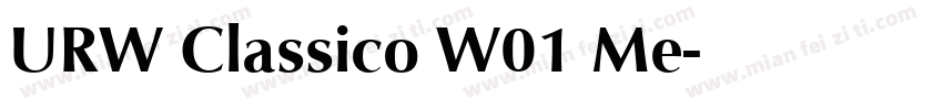 URW Classico W01 Me字体转换